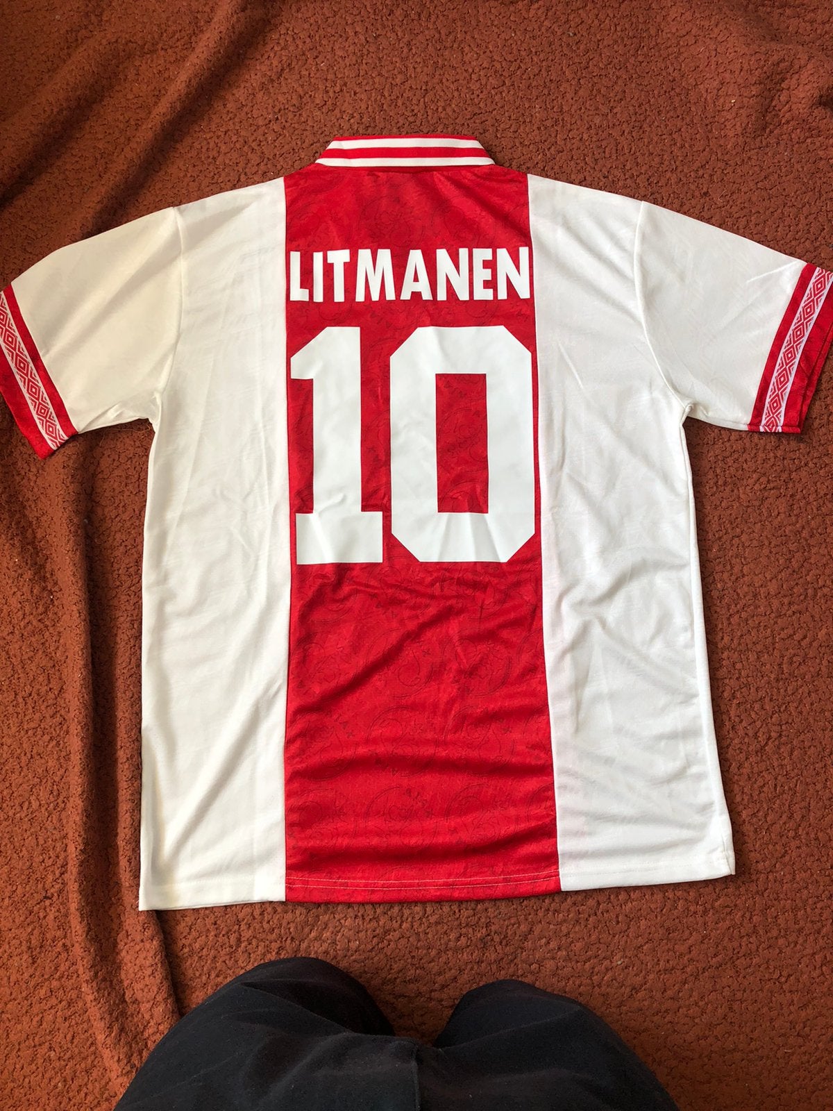 Litmanen ajax retro voetbalshirt maat M, Ophalen of Verzenden, Zo goed als nieuw, Shirt