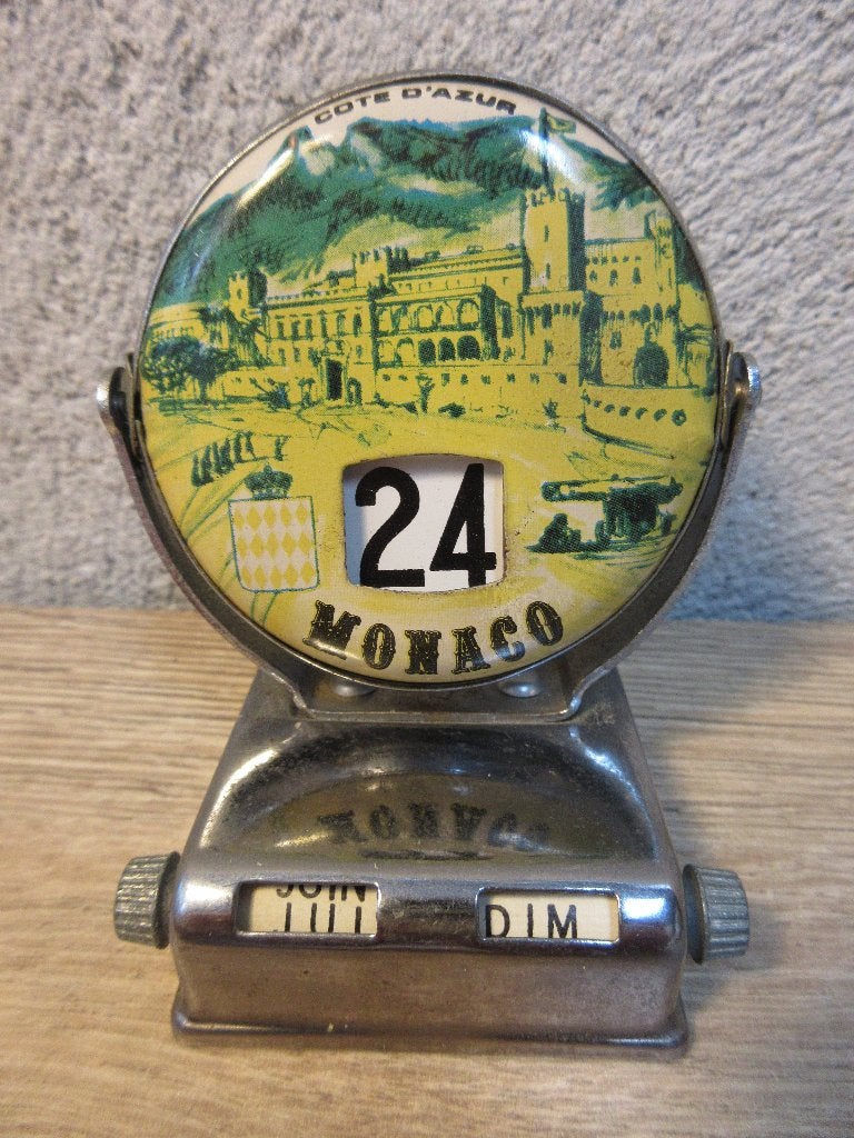 Vintage eeuwigdurende kalender, Verzamelen, Retro, Ophalen of Verzenden, Huis en Inrichting