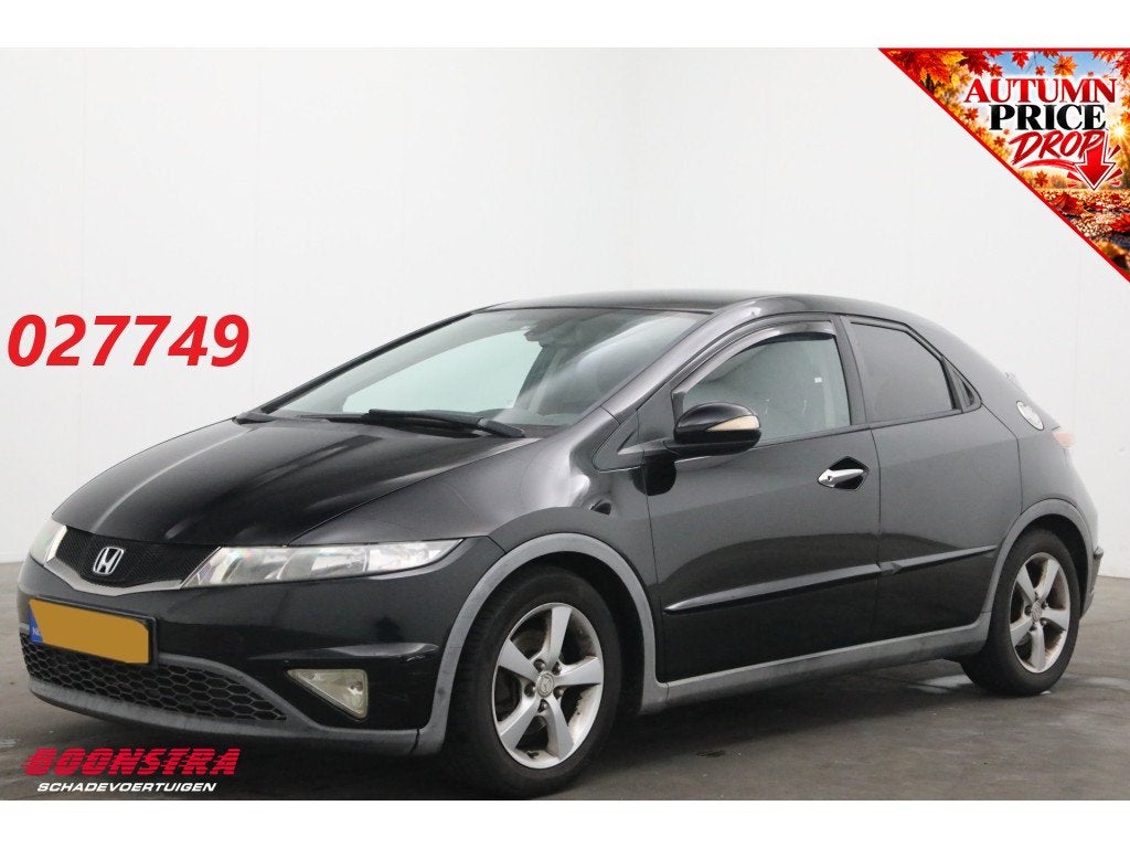 Honda Civic 1.8 Sport Cruise Clima (bj 2006), Auto's, Voorwielaandrijving, 15 km/l, Gebruikt, Zwart
