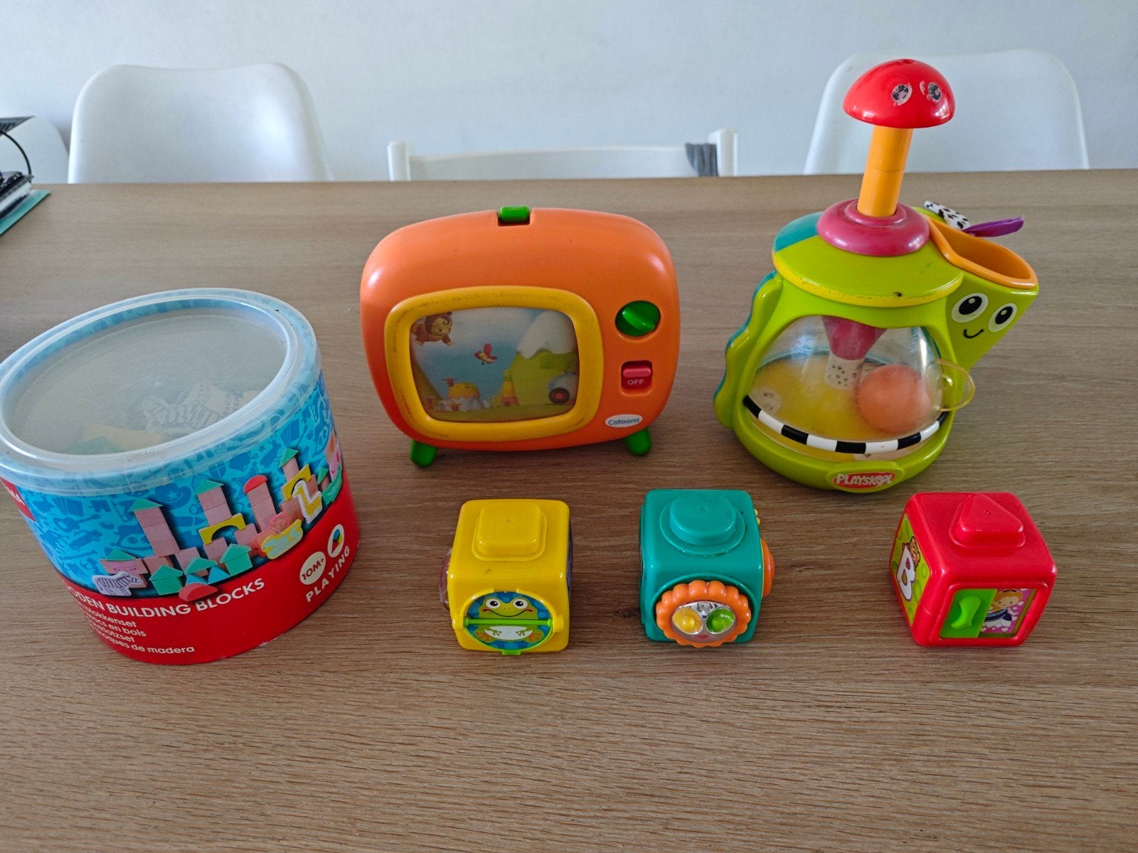Grote set speelgoed: puzzels, bordspel, magneten, blokken, Ophalen, Gebruikt, Jongen of Meisje