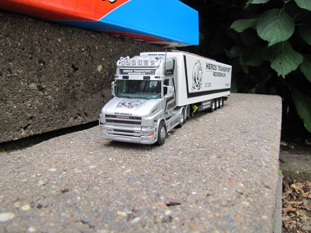 Tekno Scania torpedo Heros Noordwijk., Hobby en Vrije tijd, Ophalen of Verzenden, Nieuw, Bus of Vrachtwagen, Tekno