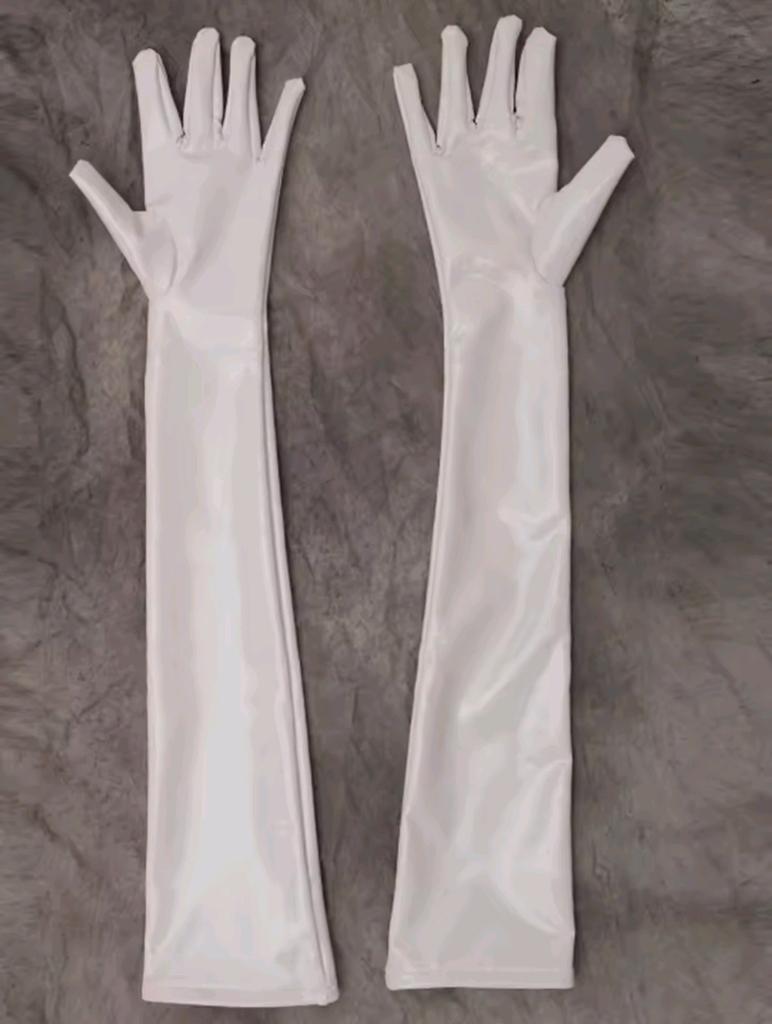 Mooie Witte Lak Handschoenen, Verzenden, Nieuw, Handschoenen, Hoed of Pet