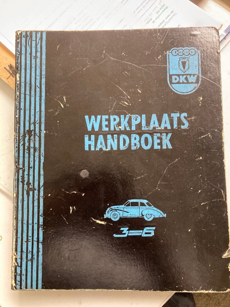 DKW  3=5 origineel Nederlands werkplaatboek, Auto diversen, Handleidingen en Instructieboekjes, Ophalen of Verzenden