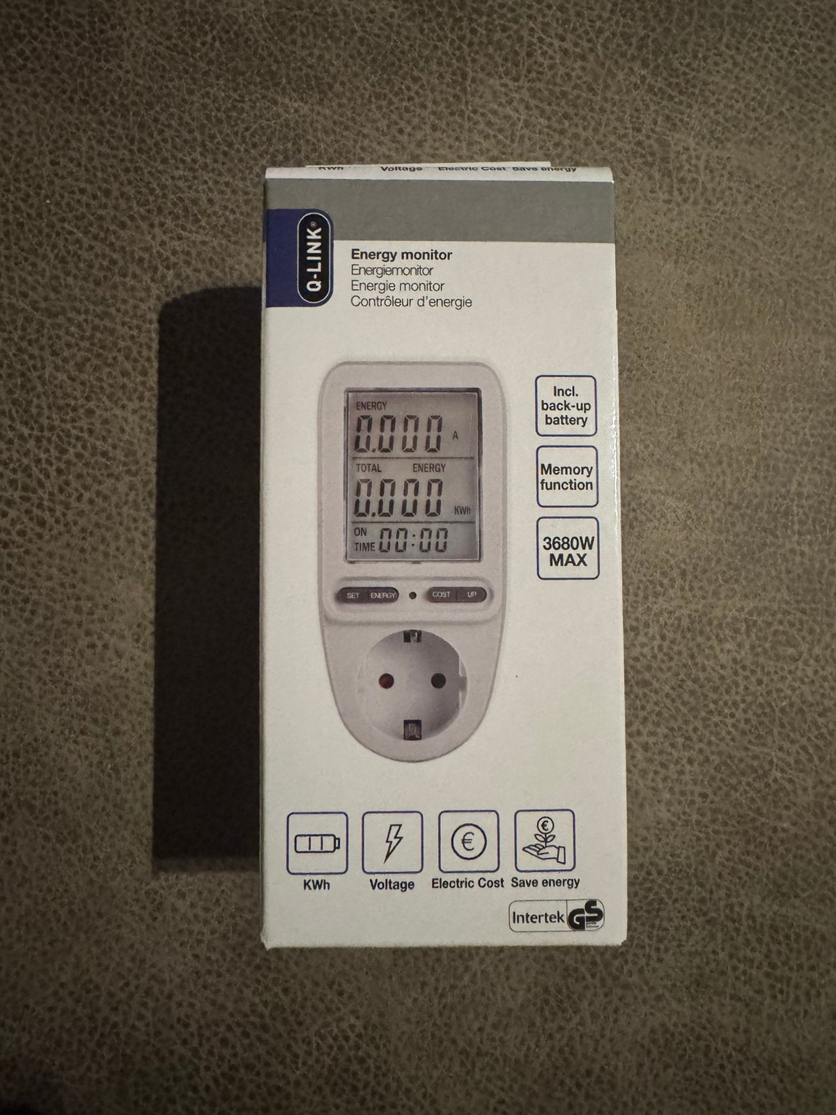 Q-Link Energie monitor energiekostenmeter, Huis en Inrichting, Deurbellen, Ophalen of Verzenden, Nieuw