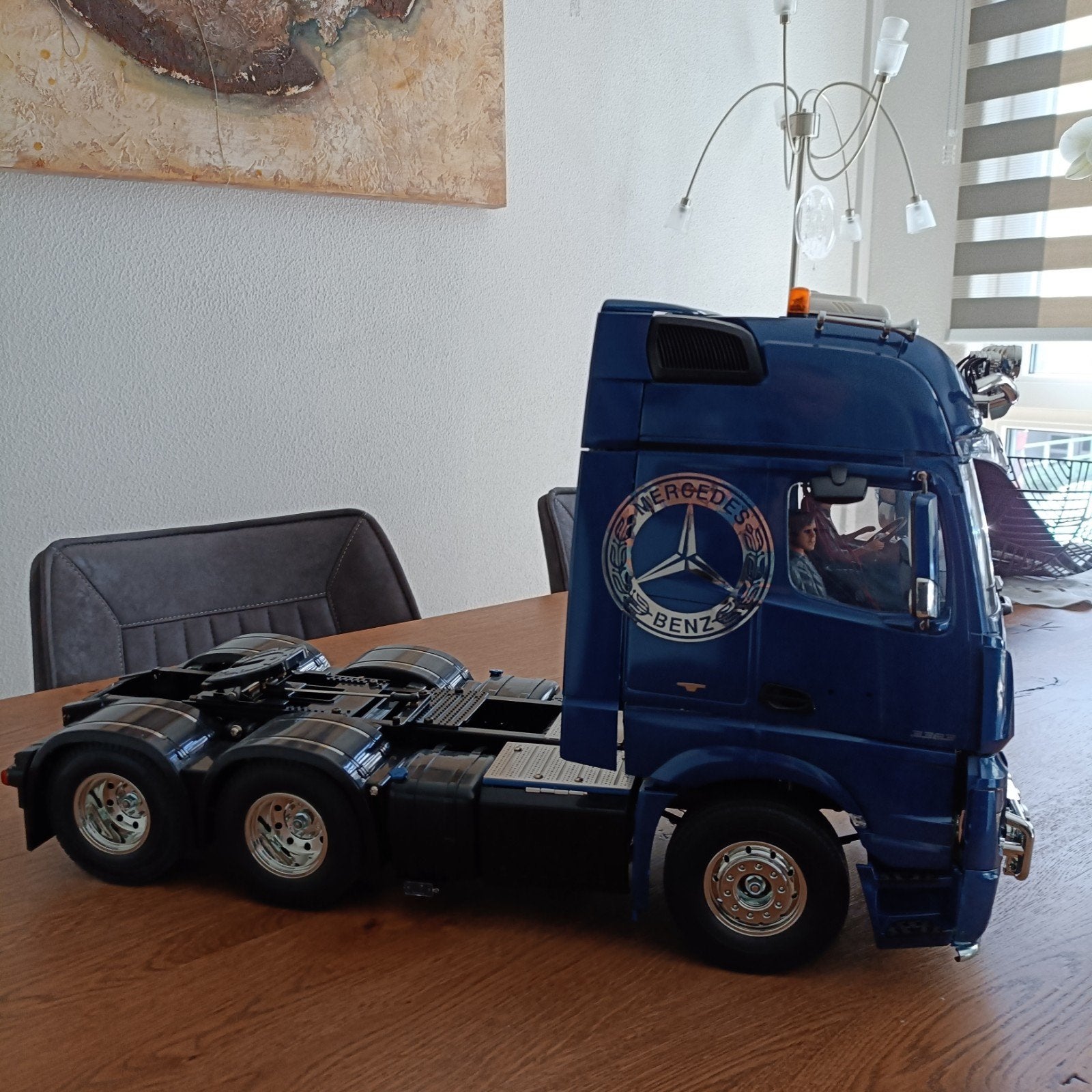 RC Truck Mercedes-Benz Actros met trailer en onderdelen, Hobby en Vrije tijd, Ophalen of Verzenden