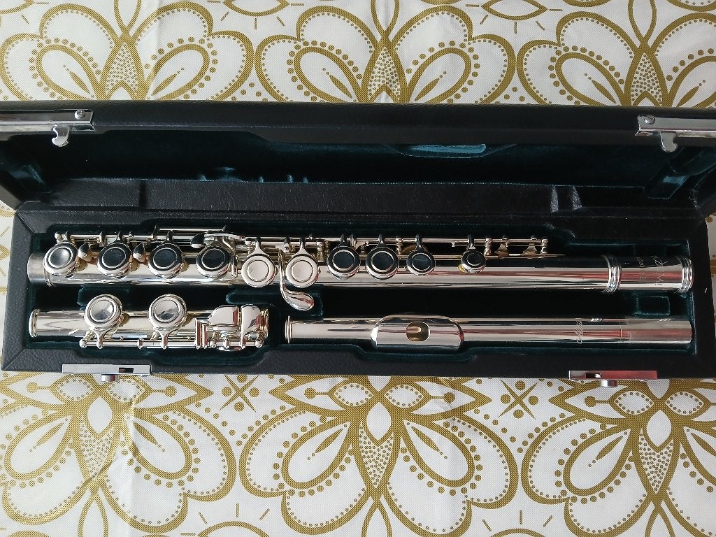 Azumi AZ2000E Altus silverhead dwarsfluit, Ophalen of Verzenden, Gebruikt, Dwarsfluit