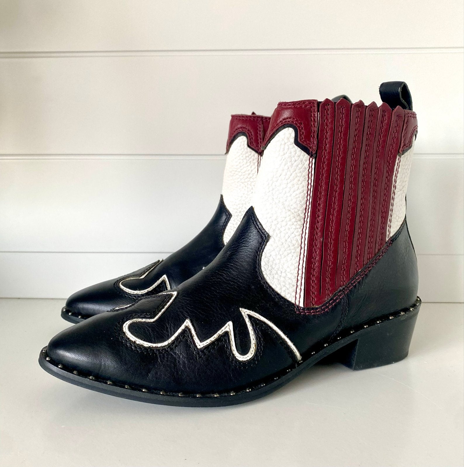 Maruti cowboylaarzen maat 39, Kleding | Dames, Schoenen, Ophalen of Verzenden, Zo goed als nieuw, Zwart, Lage of Enkellaarzen