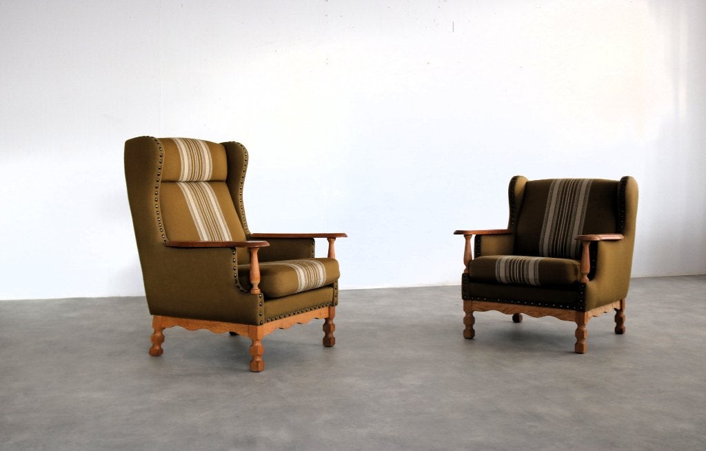 Brutalist fauteuils | armchairs | jaren 60 | Deens, Huis en Inrichting, Fauteuils, Gebruikt, ., 75 tot 100 cm, Ophalen of Verzenden