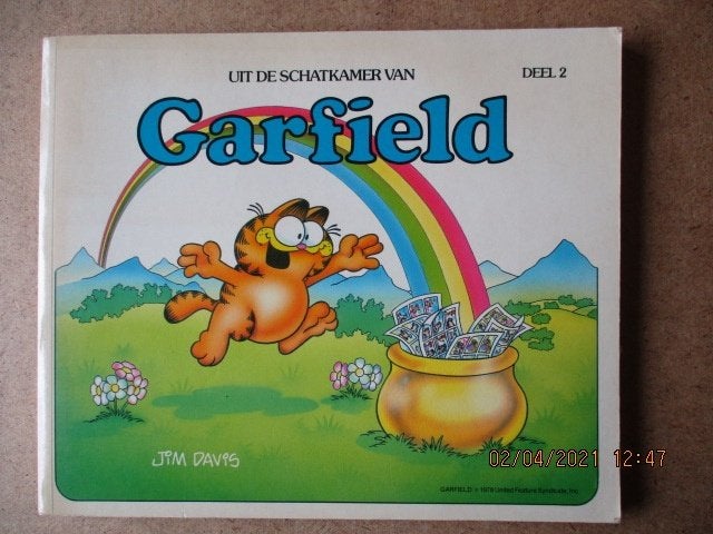 adv0673 uit de schatkamer van garfield 2, Eén stripboek, Ophalen, Gelezen