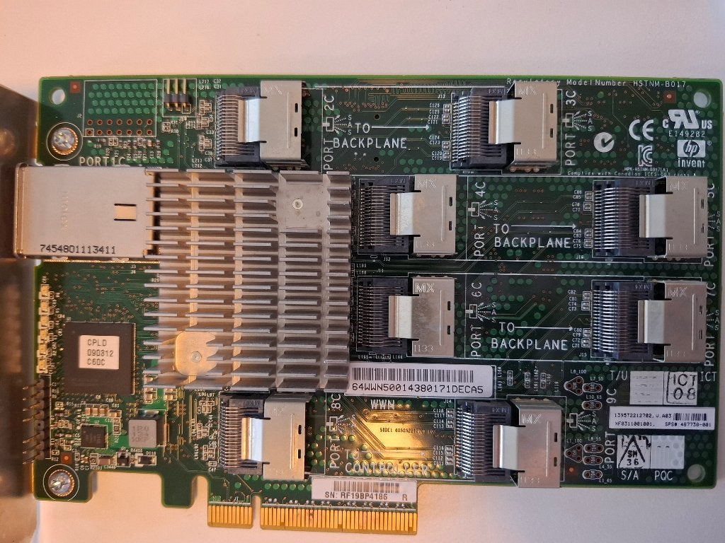 HP 24-Port SAS Expander aangeboden, Ophalen of Verzenden, Gebruikt, Intern, HPE