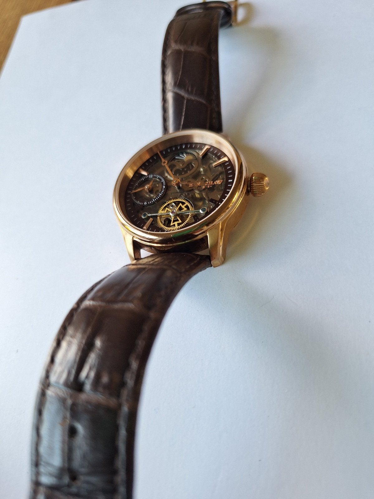 Thomas Earnshaw Longitude Shadow horloge., Overige merken, Staal, Verzenden, Polshorloge