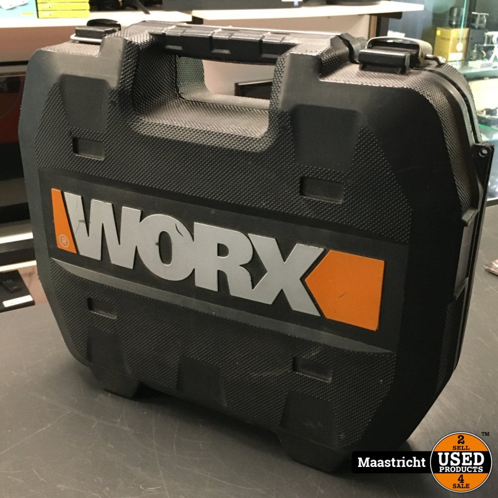 Worx WX 166.4 Accuboormachine in koffer, incl. lader en 2x a, Doe-het-zelf en Verbouw, Gereedschap | Boormachines, Worx, Gebruikt