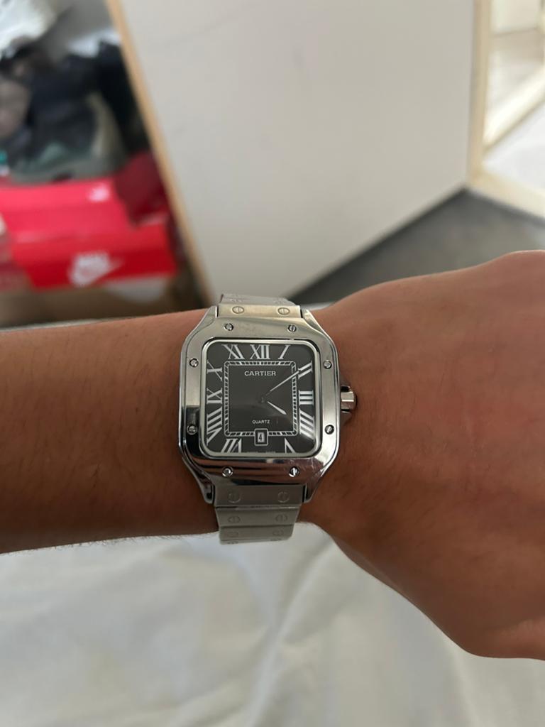 Replica Cartier Santos Horloge - app via whatsapp 0614652229, Sieraden, Tassen en Uiterlijk, Horloges | Heren, Overige merken