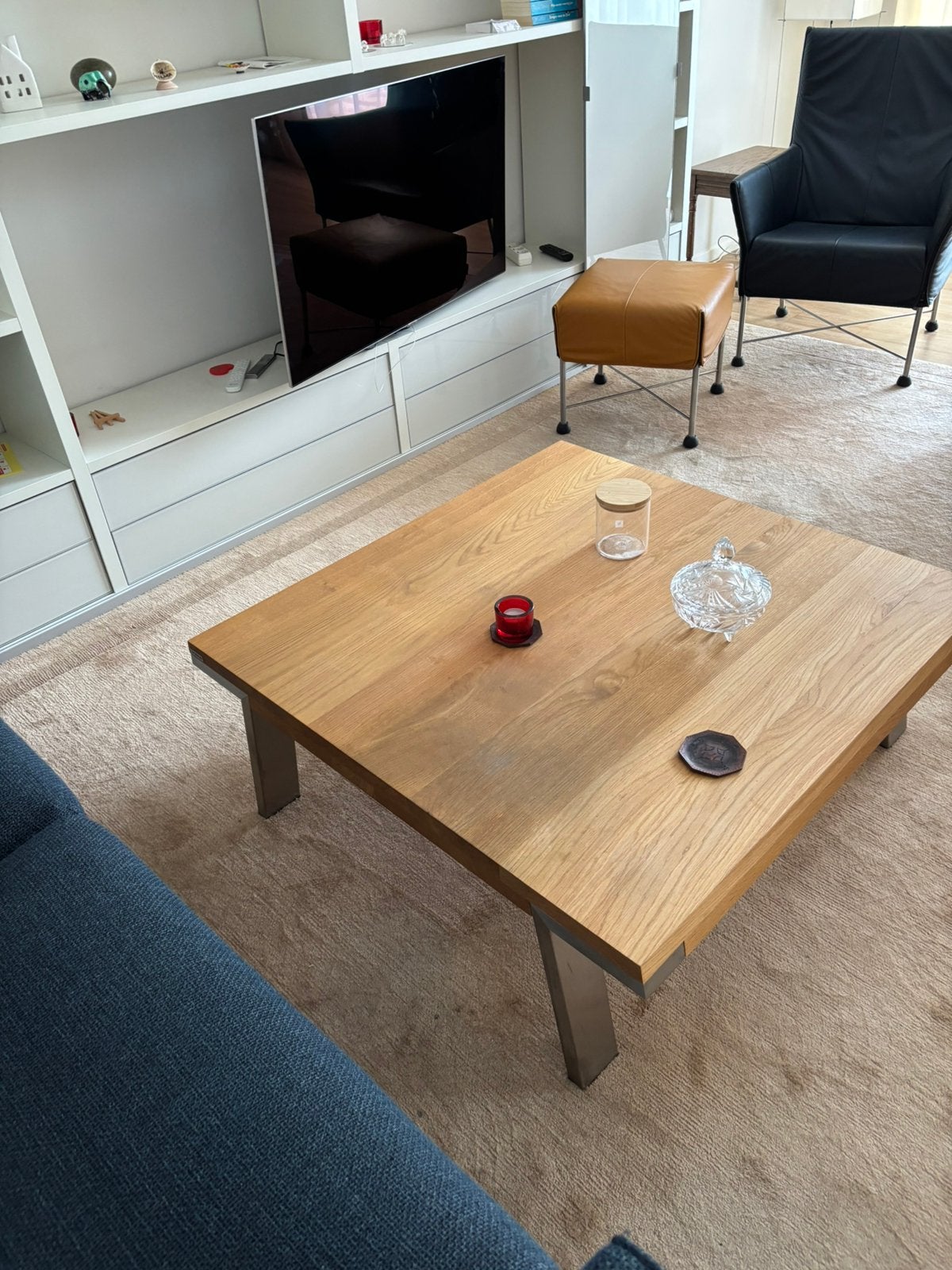 Design Bert Plantagie Salontafel, Ophalen, 100 tot 150 cm, Vierkant, 50 tot 100 cm