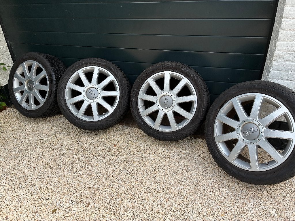 Audi velgen met goede banden, Auto-onderdelen, Ophalen, Gebruikt, Banden en Velgen, 17 inch