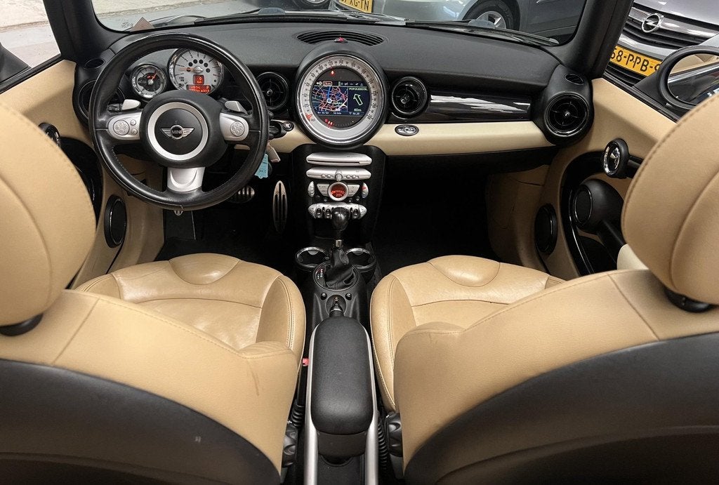 Mini Mini Cabrio 1.6 Cooper S Chili 2e eigenaar- NAP - Nav -, Auto's, Euro 5, Gebruikt, Beige, 4 cilinders