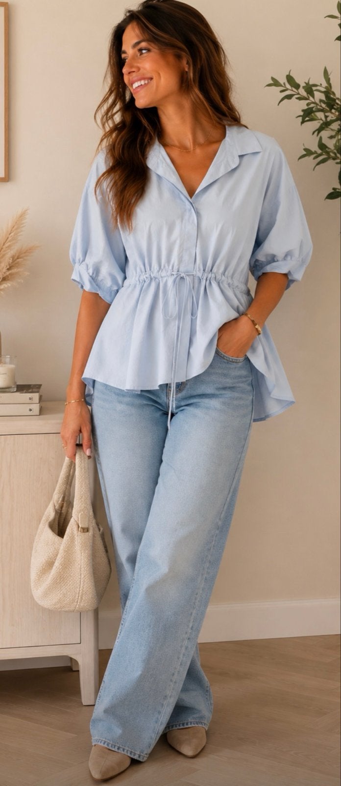 Co'couture blouse in prachtige blauwe kleur, maat M-XL, Ophalen of Verzenden, Gedragen, Maat 46/48 (XL) of groter, Blauw