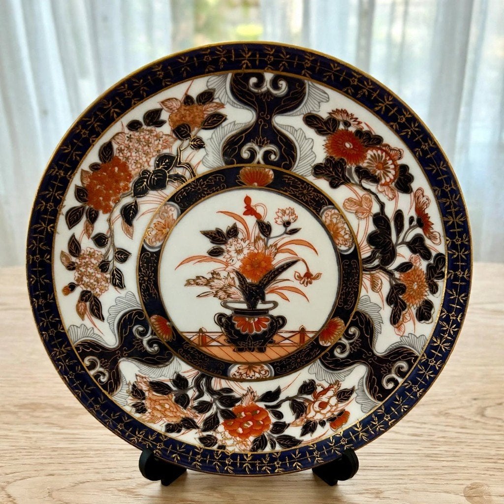 Vintage Saji Imari Japan Wandbord 20,5 cm - jaren 60, Ophalen of Verzenden