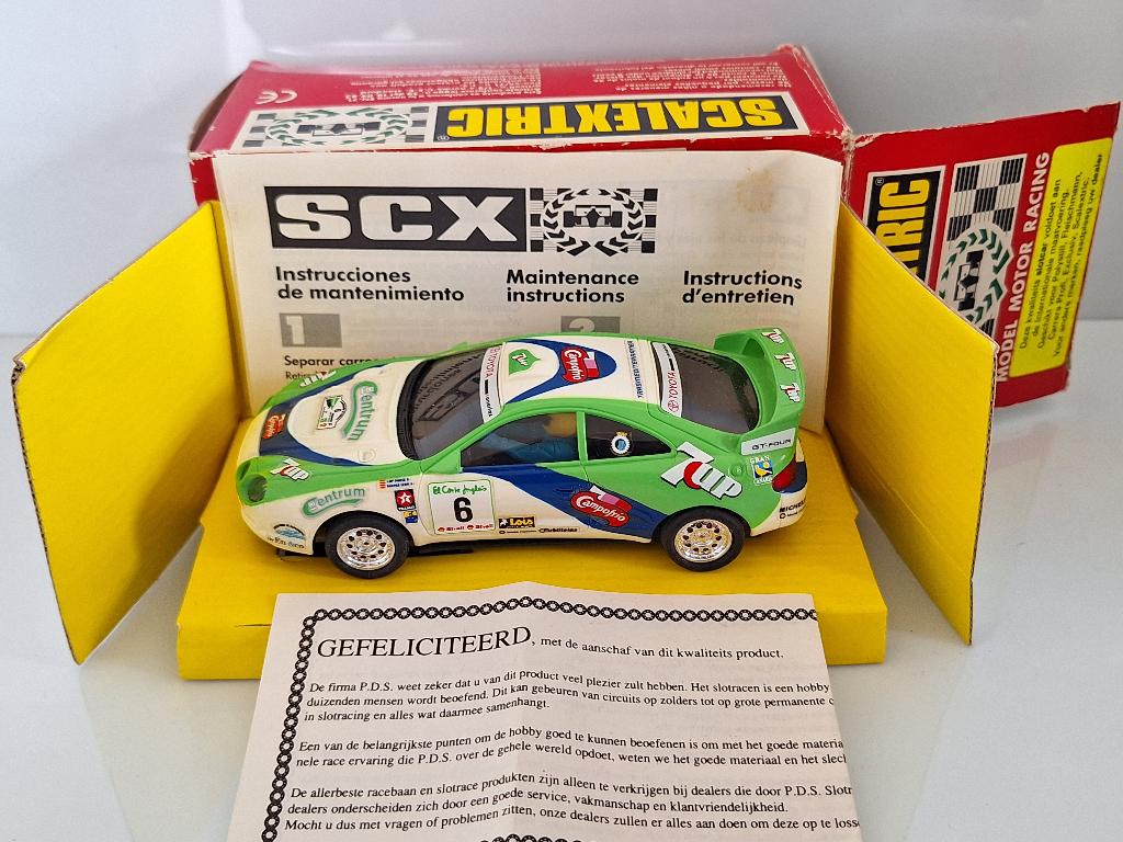 Scx Toyota Celica 7-UP, Kinderen en Baby's, Overige merken, Racebaan, Scx, Ophalen of Verzenden