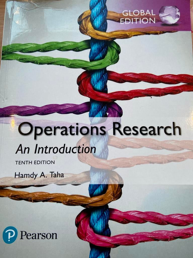 Operations Research: An Introduction - 10e (Global Edition), Boeken, Studieboeken en Cursussen, Ophalen of Verzenden, Beta, Zo goed als nieuw