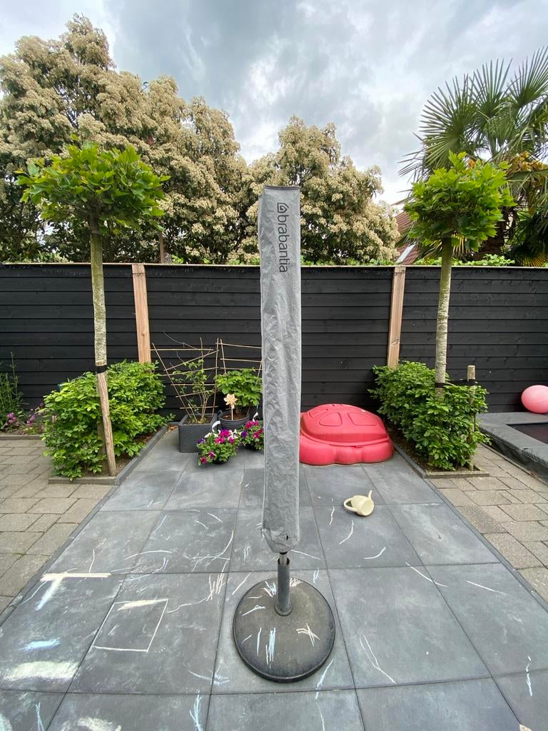 Brabantia droogmolen met hoes grondanker, Ophalen, Gebruikt, Droogmolen