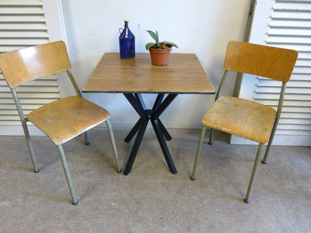 mooi vierkant  tuin terras bistro tafeltje, Gebruikt, Onbekend, Ophalen of Verzenden, Onbekend