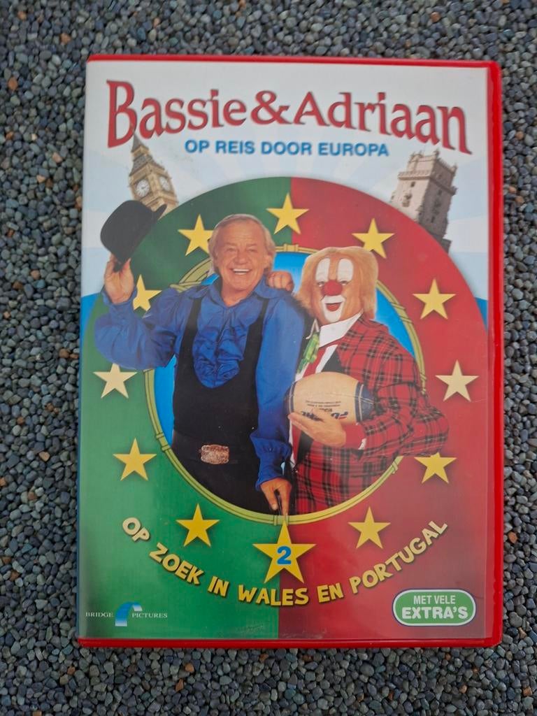 Bassie & Adriaan dvd reis door Europa deel 2 Wales &Portugal, Avontuur, Gebruikt, Alle leeftijden, Ophalen of Verzenden