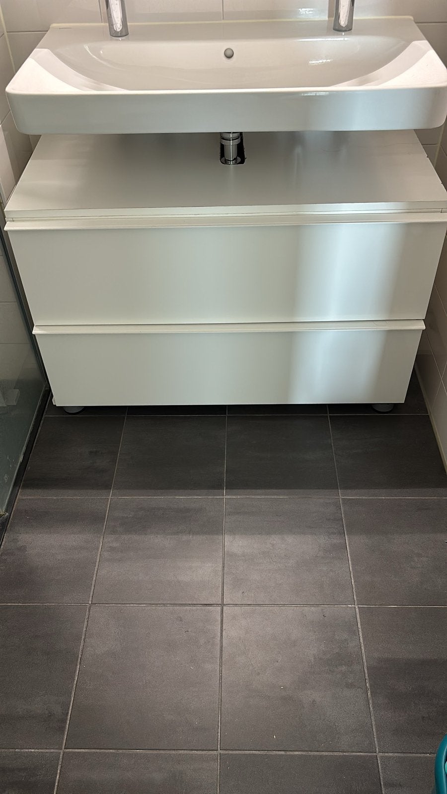 IKEA - Ladekast voor wastafel met 2 lades - Gloednieuw, Ophalen, 50 tot 100 cm, Zo goed als nieuw, Minder dan 100 cm