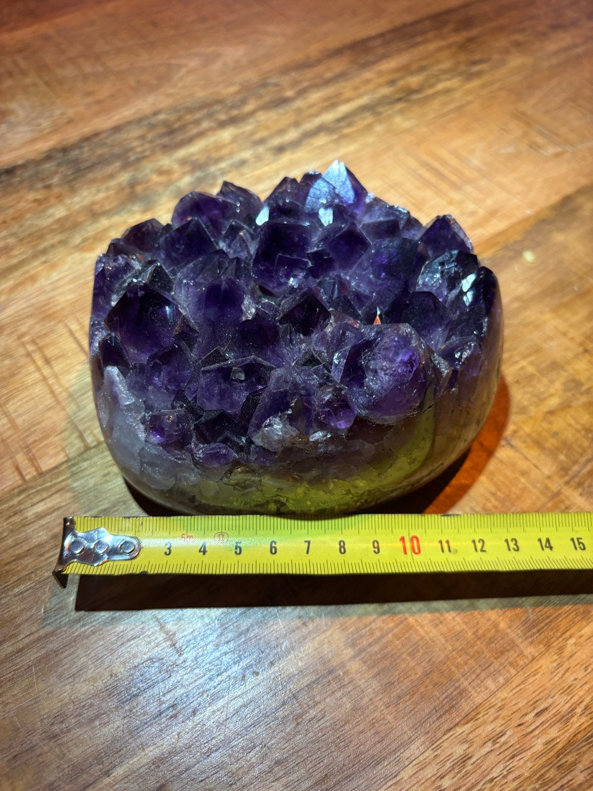 Prachtige Amethist Geode - Natuurlijke Kristal Decoratie, Sieraden, Tassen en Uiterlijk, Ophalen of Verzenden, Gebruikt