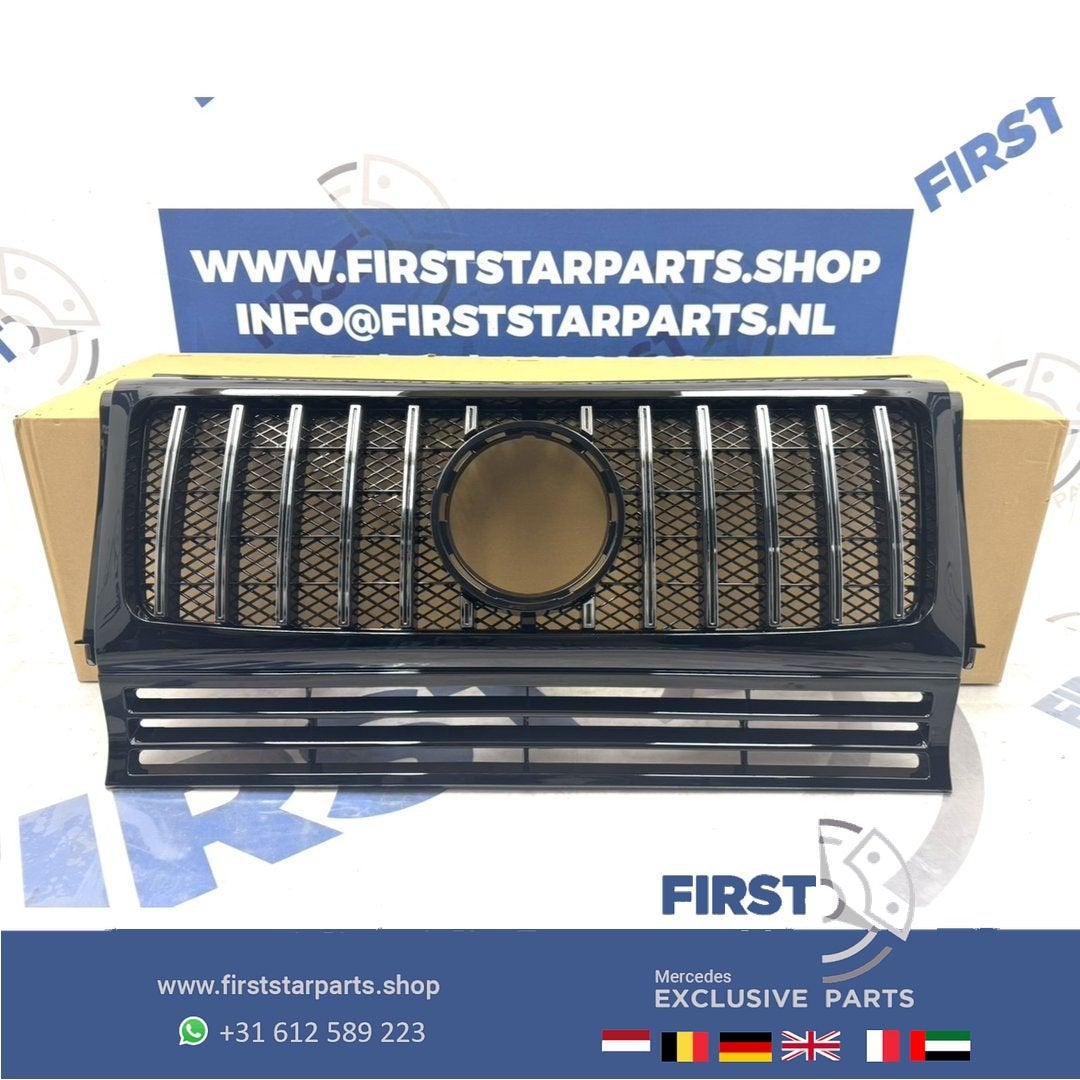 W463 W464 G KLASSE AMG STYLE GRIL ZWART AMG 63 LINE G WAGON, Gebruikt, -, Ophalen of Verzenden, -