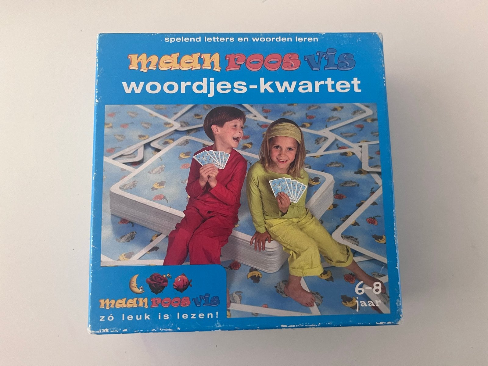 Maan Roos Vis Woordjes-kwartet - Leerzaam gezelschapsspel, Drie of vier spelers, Ophalen, Gebruikt
