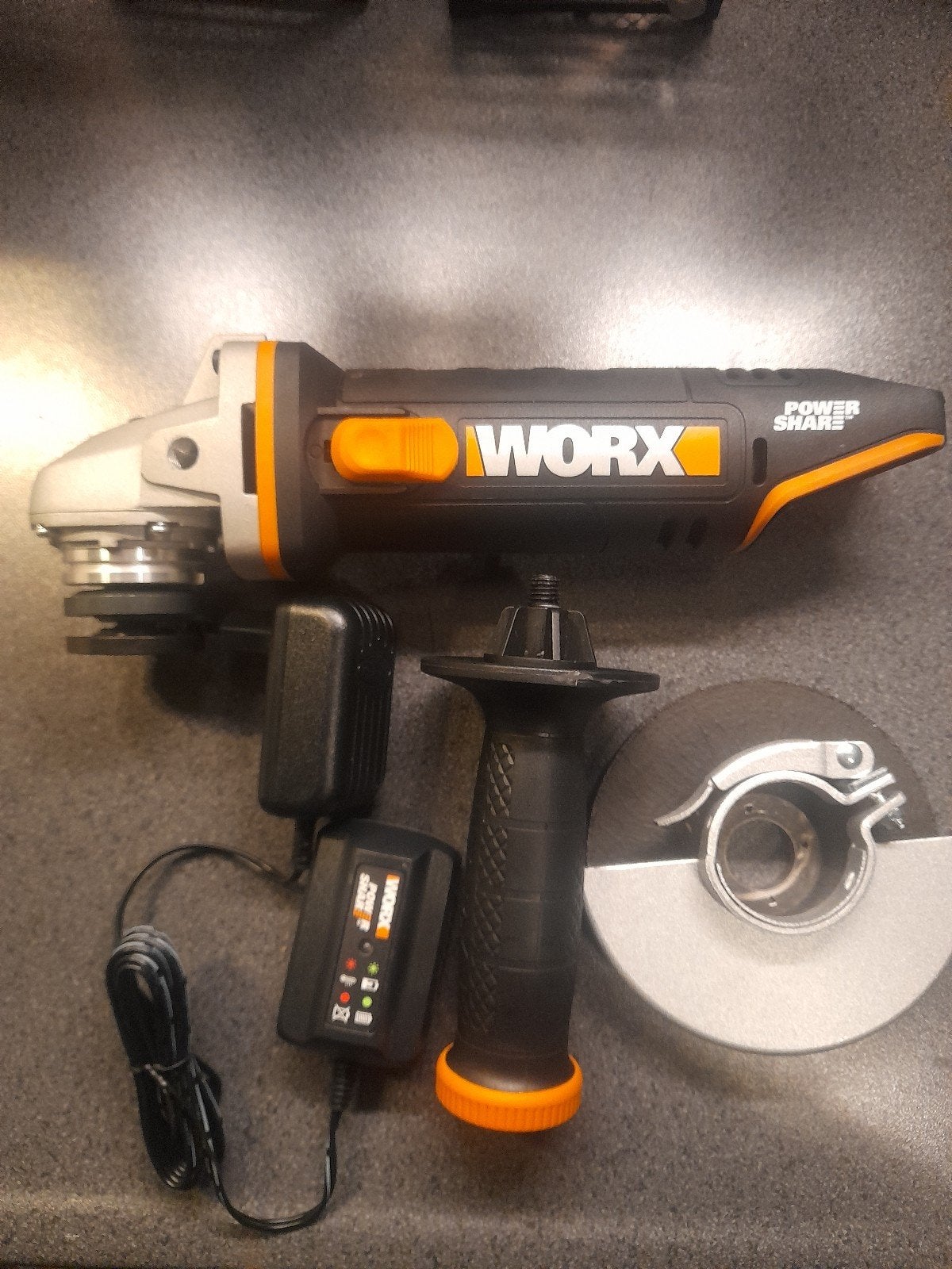 Worx Accu Haakse Slijper - PowerShare, Doe-het-zelf en Verbouw, Ophalen of Verzenden, Nieuw, Minder dan 700 watt, Haakse handslijpmachine