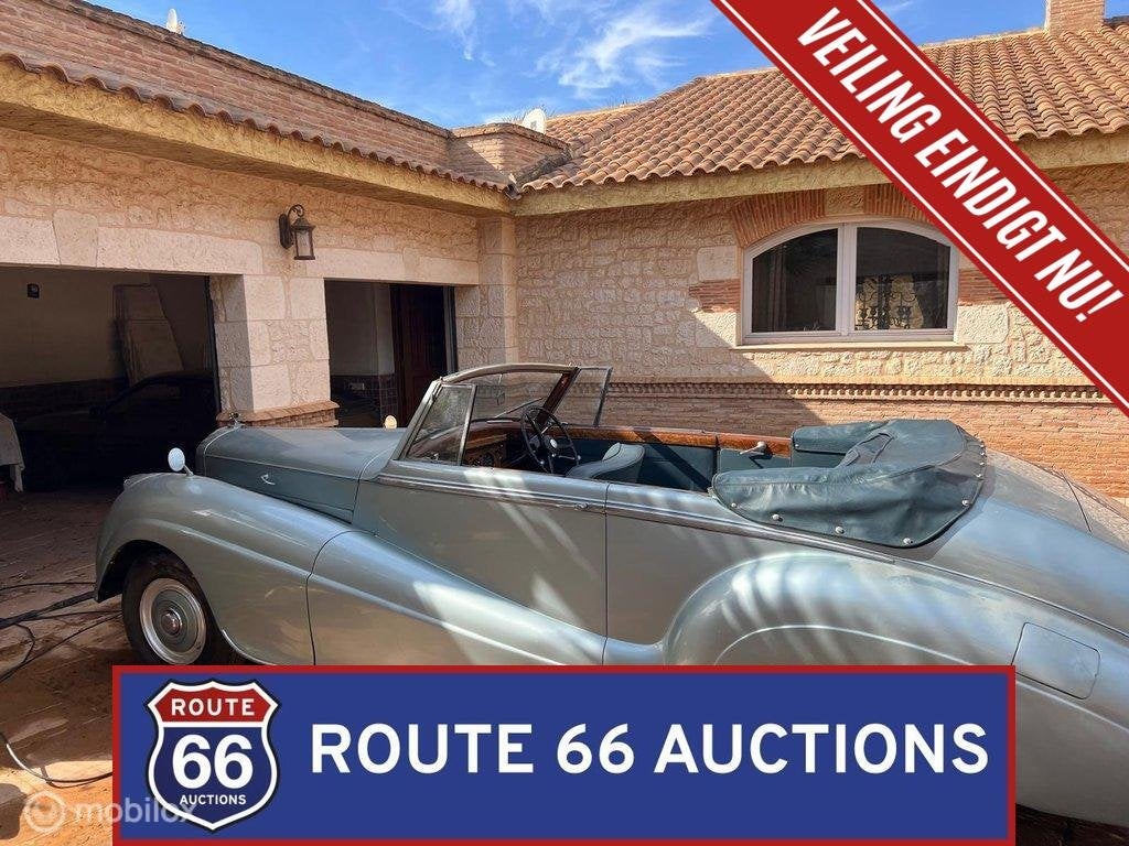 Bentley R-Type Park Ward Cabriolet | 1954 | Route 66 Auction, Auto's, Overige carrosserieën, Zwart, Bedrijf, Handgeschakeld