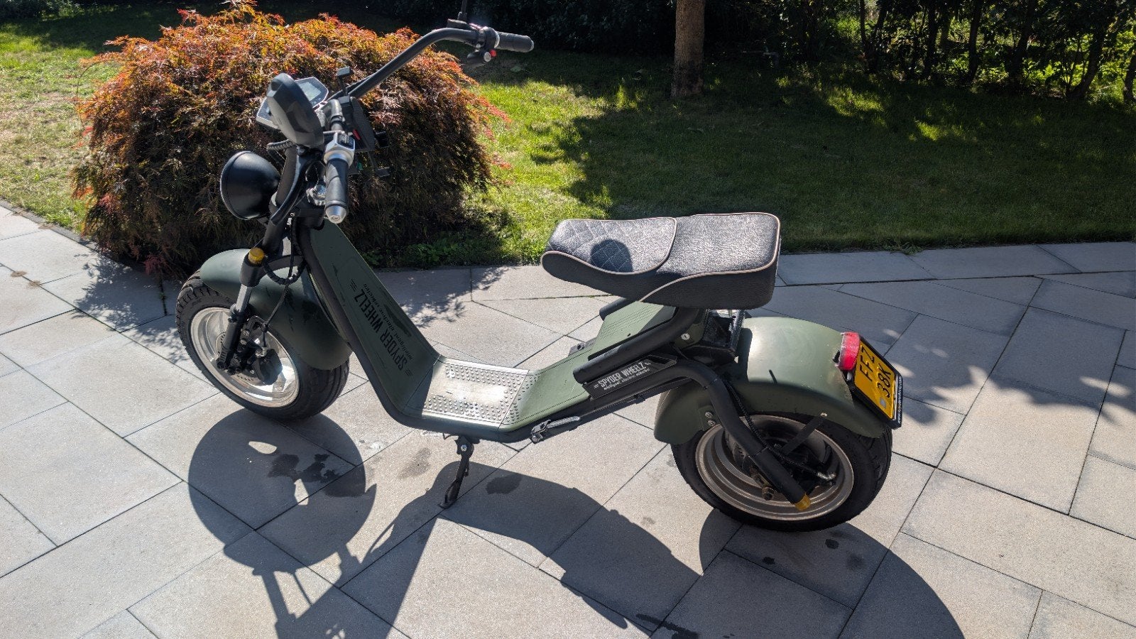Spyder Wheels E-Chopper met geel kenteken + 2 accu's, Elektrisch, Zo goed als nieuw, Ophalen, Overige merken