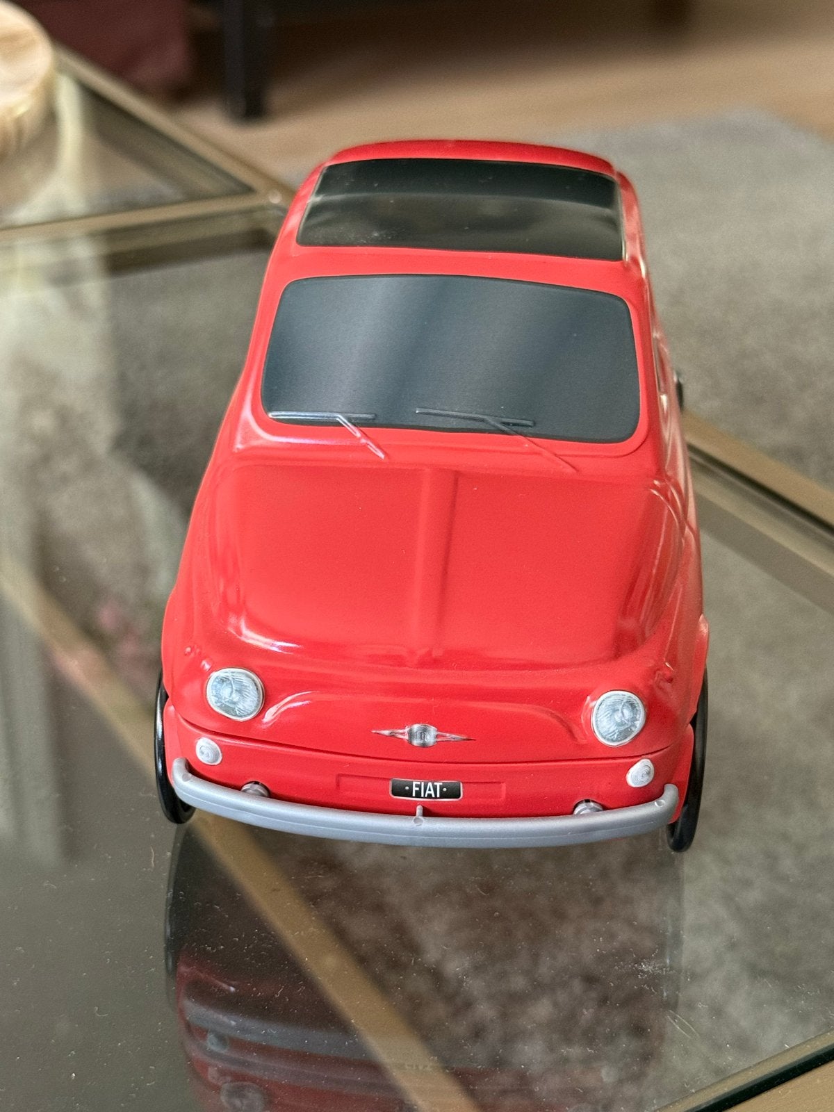 Fiat 500 koekblik, Ophalen, Zo goed als nieuw, Rood