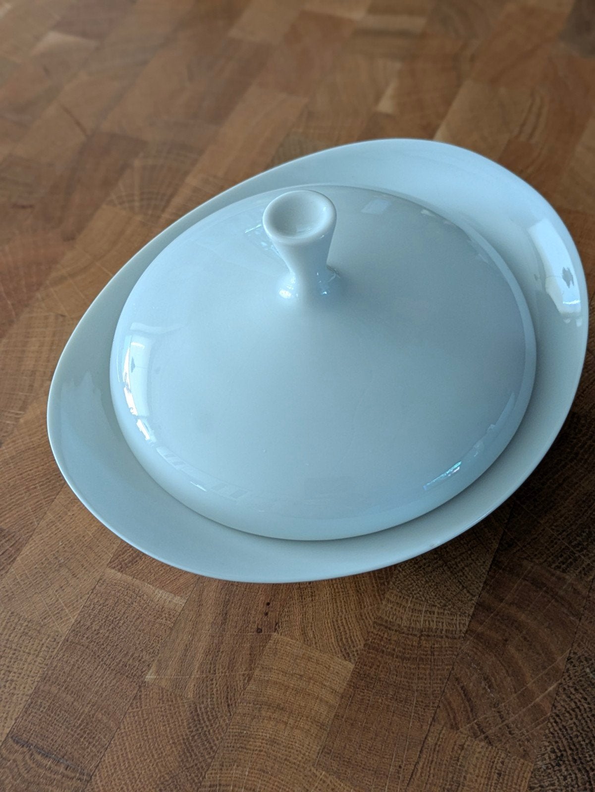 Arzberg Botervloot, Suikerpotje en Melkkannetje - Lichtblauw, Ophalen of Verzenden