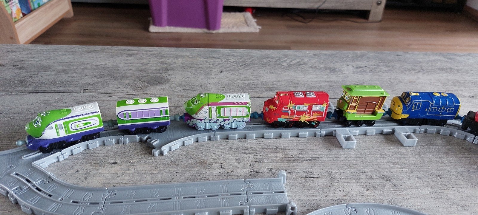 Chuggington treinbaan, Ophalen, Gebruikt