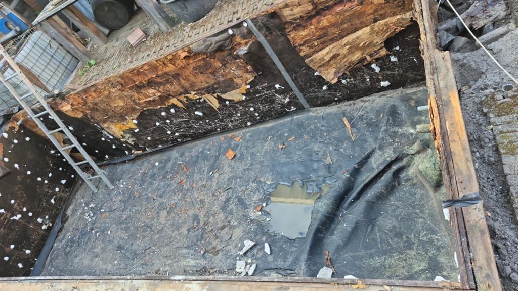 3 grote stukken vijverfolie, Tuin en Terras, Overige Tuin en Terras, Ophalen of Verzenden