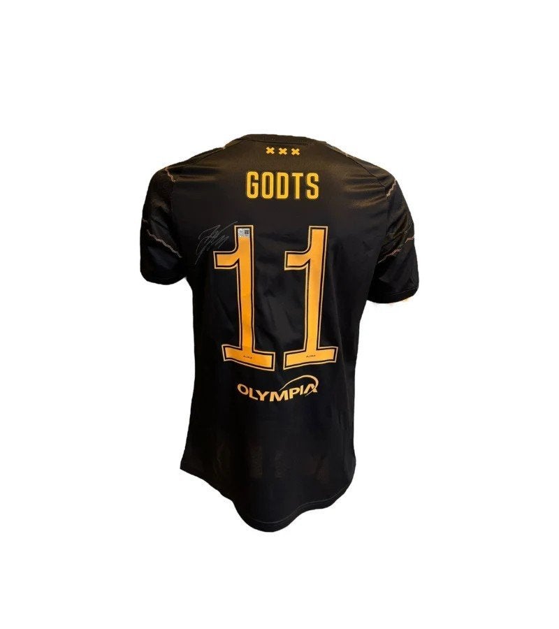 Mika Godts AFC Ajax 26/27 gesigneerd Uit Shirt, Soccersignings.nl, Shirt, Ophalen of Verzenden, Zo goed als nieuw