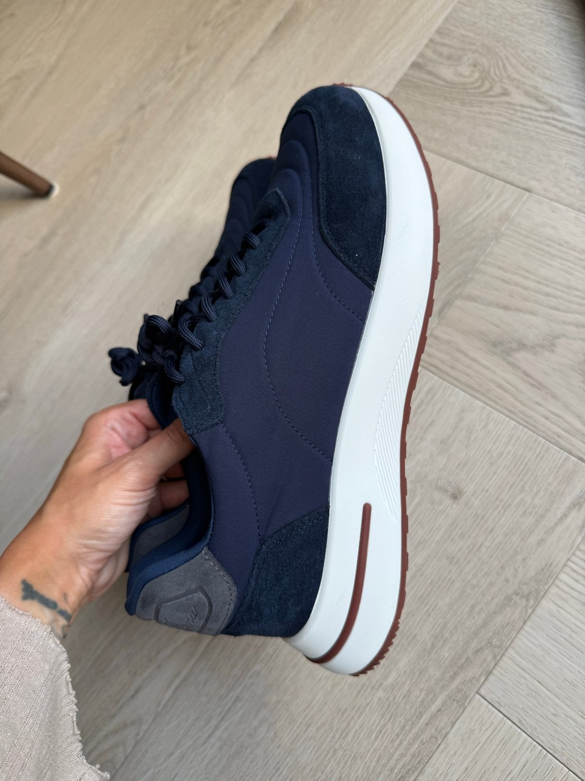 Loro Piana 1:1 Echt Suède Schoenen - Luxe & Tijdloos, Ophalen of Verzenden, Nieuw, Blauw, Sneakers of Gympen