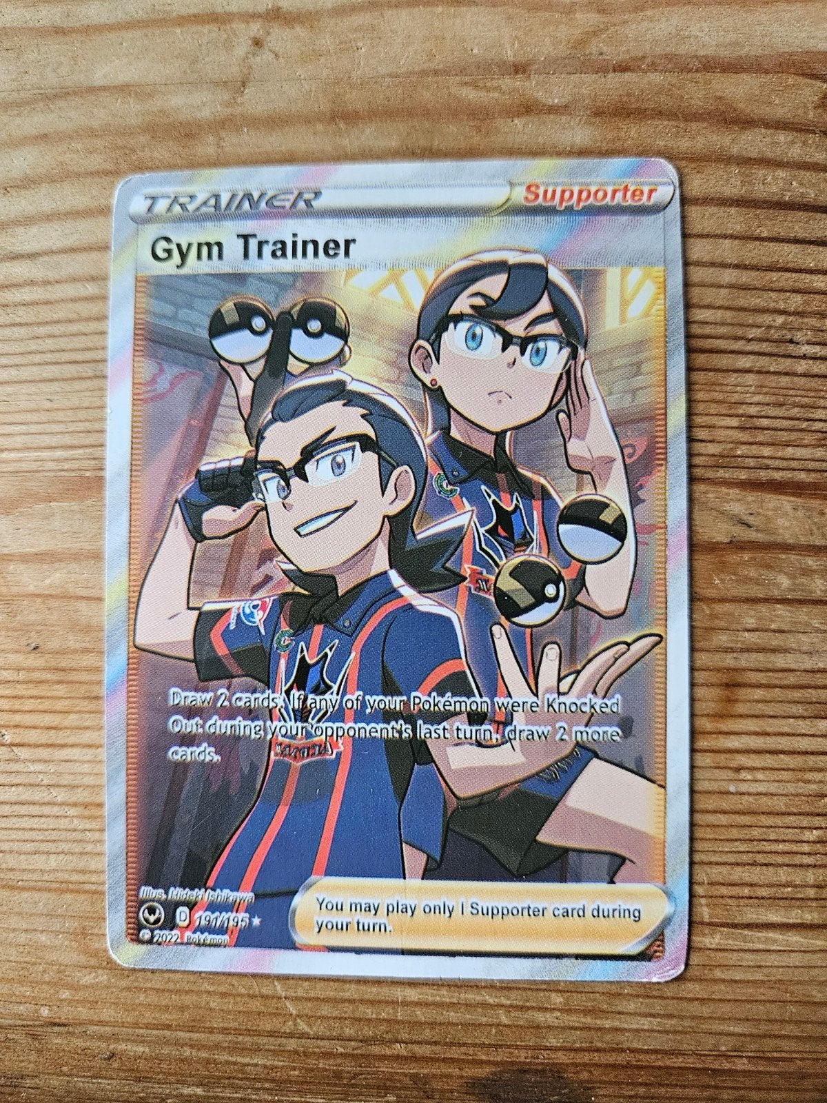 Gym Trainer Full Art Supporter Pokémon Kaart, Ophalen of Verzenden