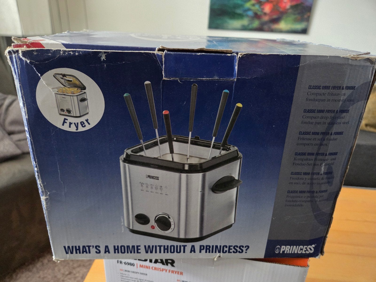 Princess Classic Mini Friteuse & Fondue - Compact, Witgoed en Apparatuur, Minder dan 1 liter, Ophalen of Verzenden, Zo goed als nieuw