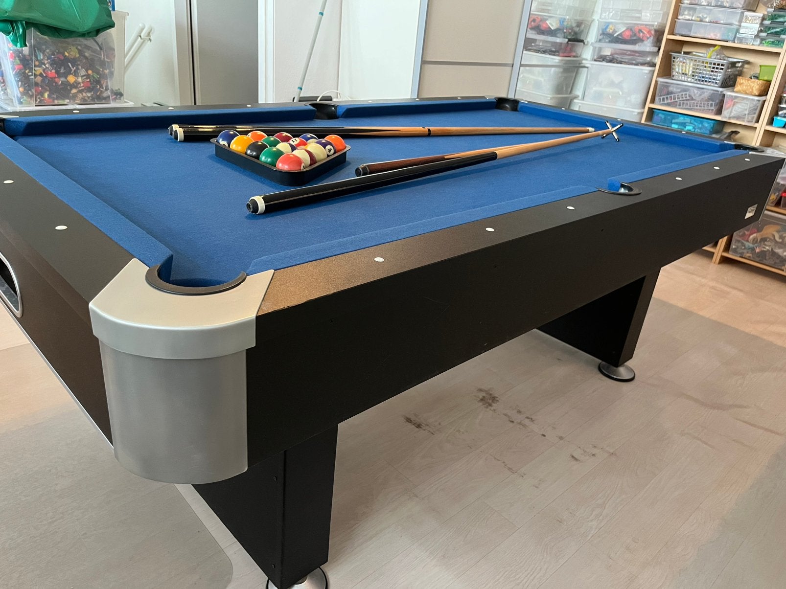 Pooltafel TopTable Challenger met ball return 7ft, Ophalen, Zo goed als nieuw, Pooltafel