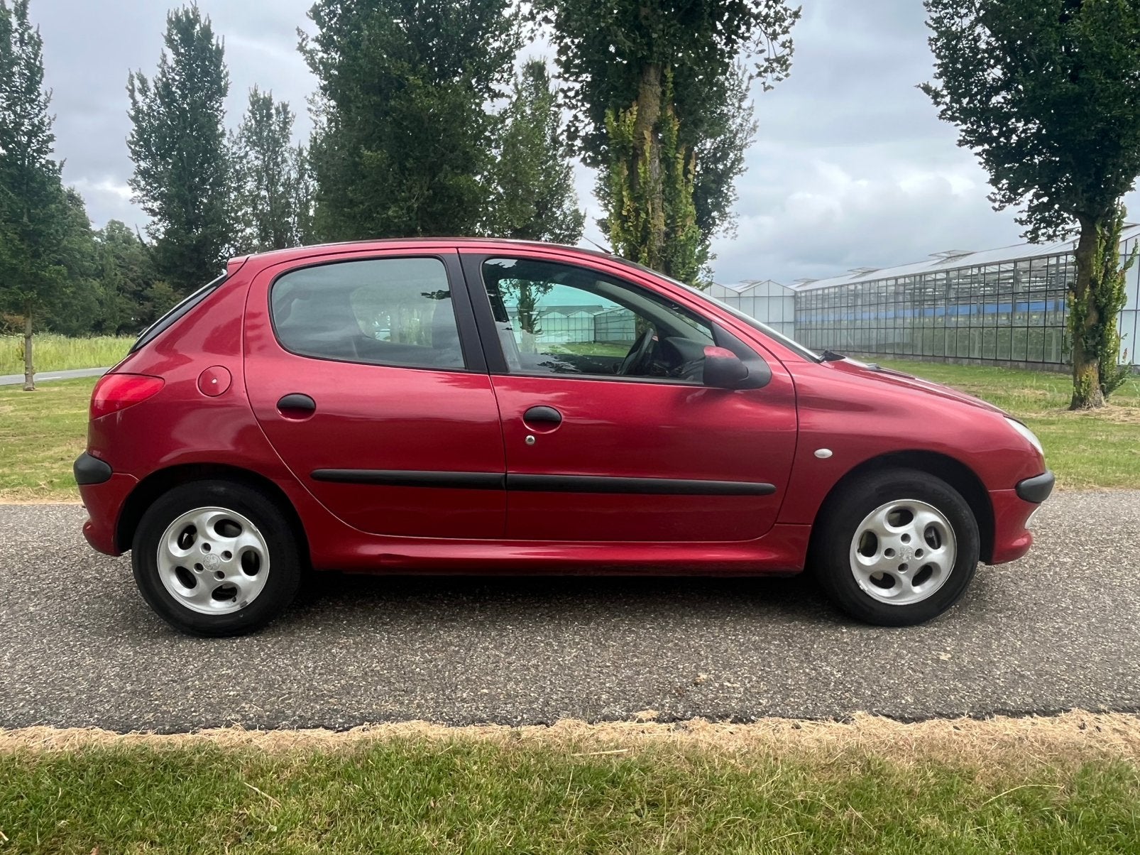 Peugeot 206 1.6 16V Gentry 5D AUT 2002 Rood, 40 €/maand, 4 cilinders, 1039 kg, 550 kg