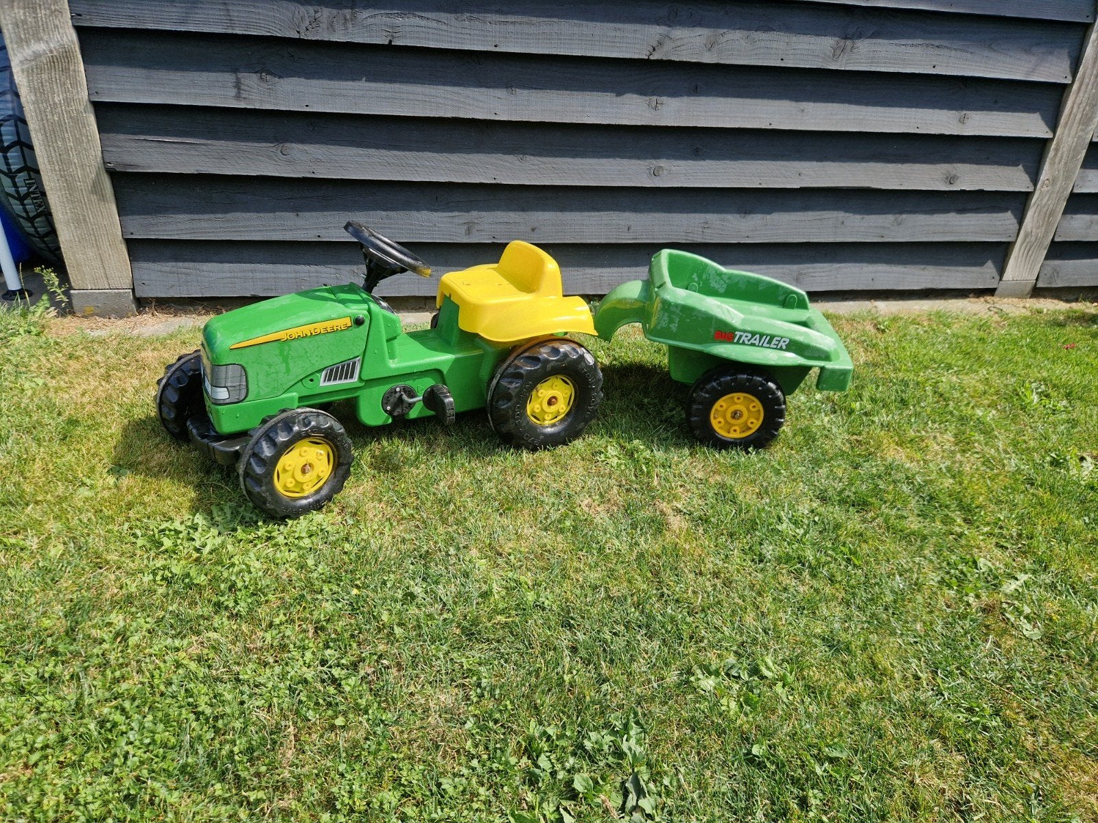 John Deere traptractor met aanhanger, Ophalen, Gebruikt, Trapvoertuig