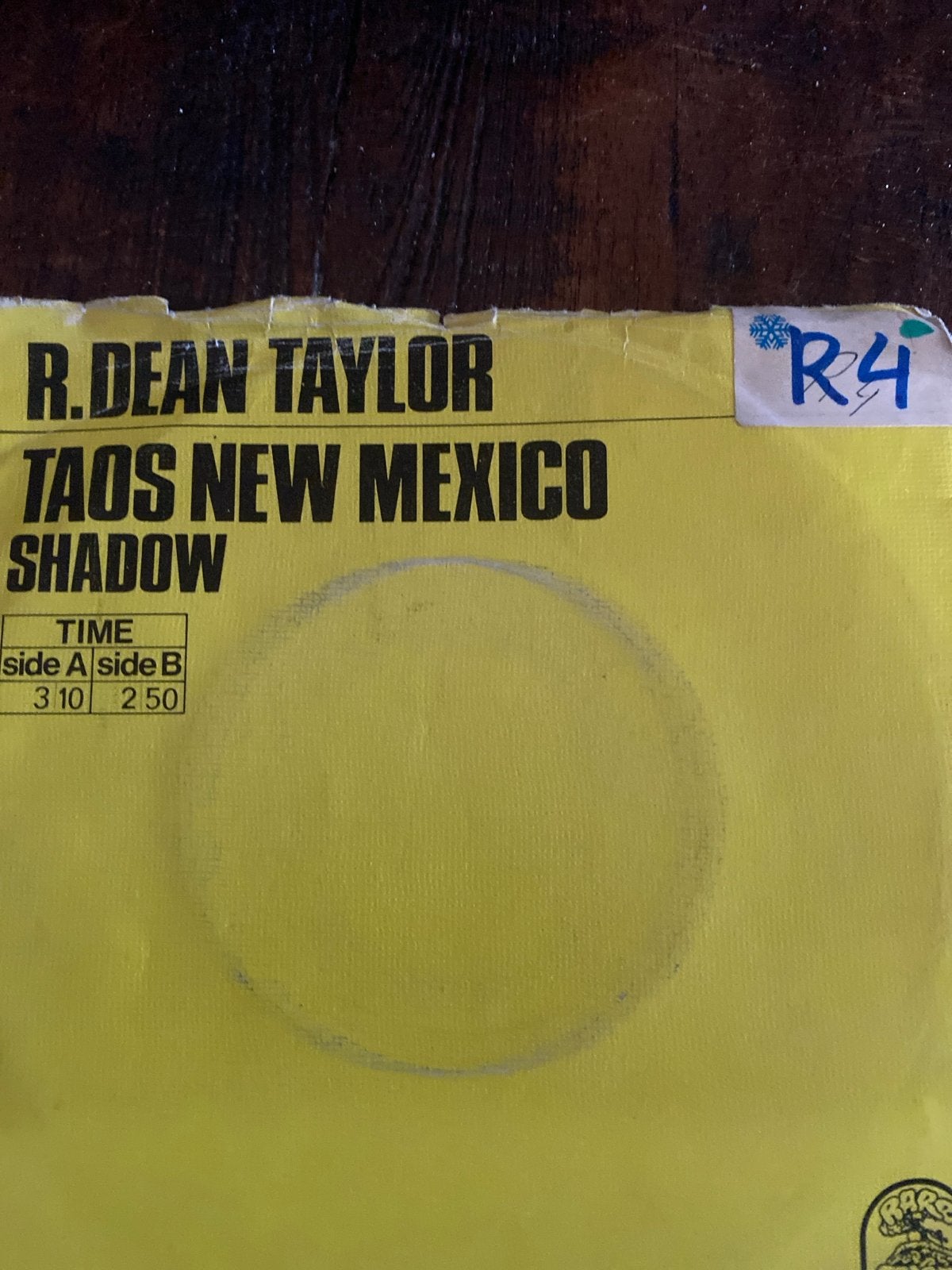 R. Dean Taylor - Taos New Mexico / Shadow (7 inch vinyl), Gebruikt, 7 inch, Ophalen of Verzenden, Pop