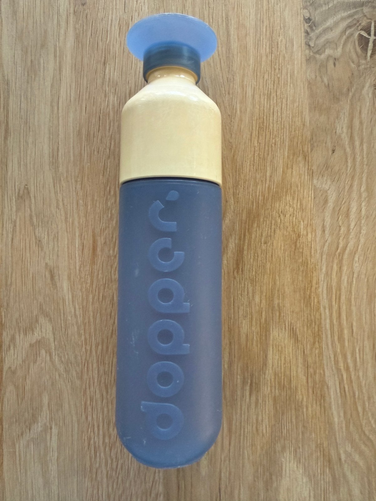 Dopper blauw en zwarte eco bottle, Ophalen of Verzenden, Gebruikt