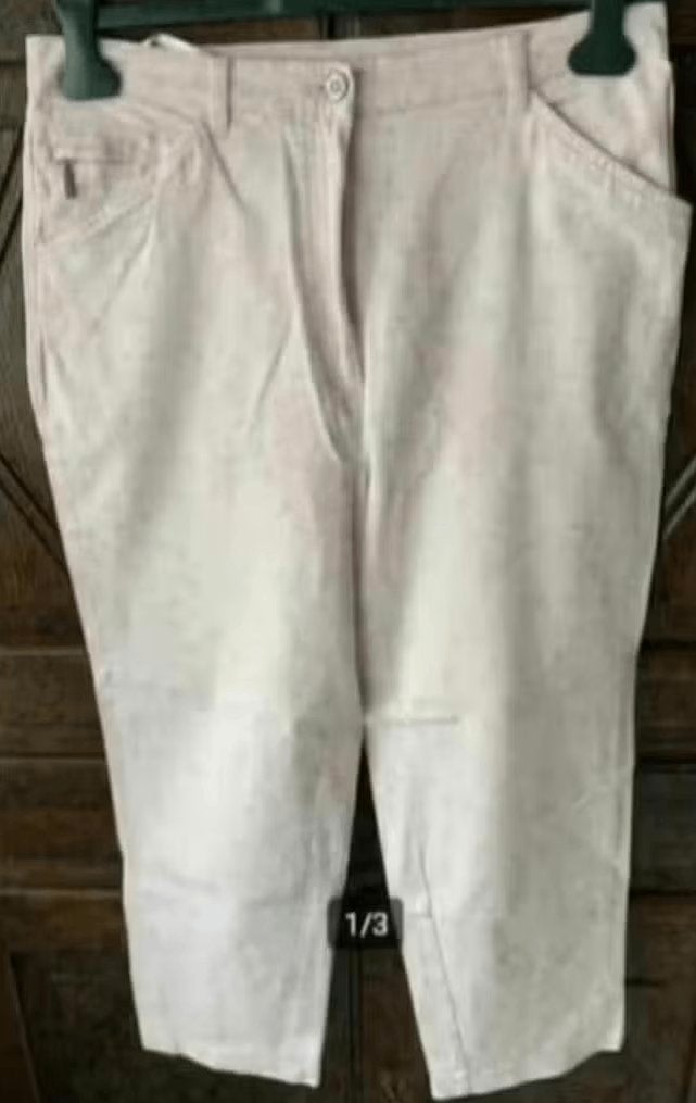 Lichtroze, rose broek, damesbroek; 44; Zaffiri; zgan, Kleding | Dames, Maat 42/44 (L), Ophalen of Verzenden, Zo goed als nieuw