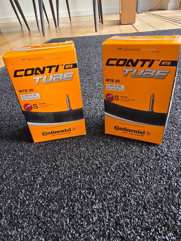Binnenbanden vouwfiets Continental Conti Tube MTB 26, Ophalen of Verzenden, Nieuw, Band, Continental