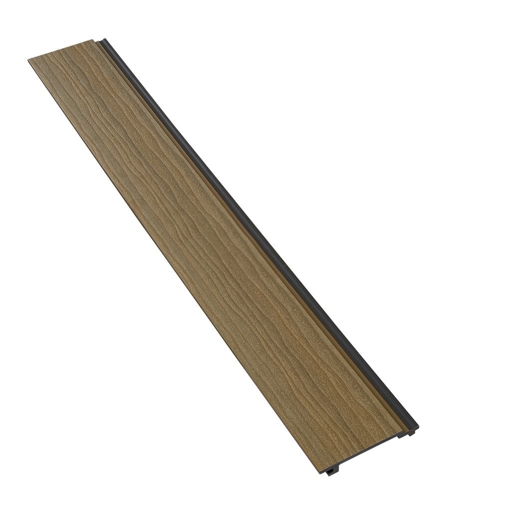 Composiet Rabatplank Teak 4000 mm, Doe-het-zelf en Verbouw, Platen en Panelen, Ophalen of Verzenden, Nieuw, Overige materialen